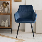 Homla ETIENNE Chair dark blue 56x61x86cm